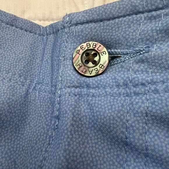 PEBBLE BEACH Shorts Mens 30 Light Blue Dry-Luxe Performance Stretch Pockets NWT - Picture 7 of 9